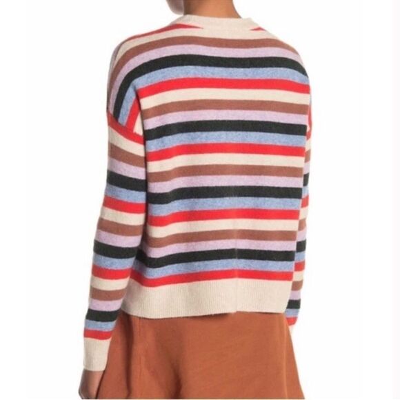 Madewell Stripe Wool Alpaca Crewneck Sweatshirt Small - Picture 12 of 12